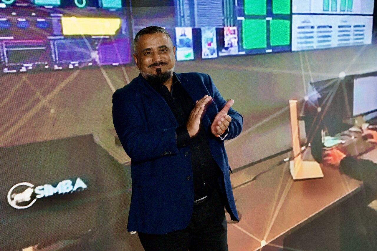 Carlos Alkmim durante evento da Simba CDN