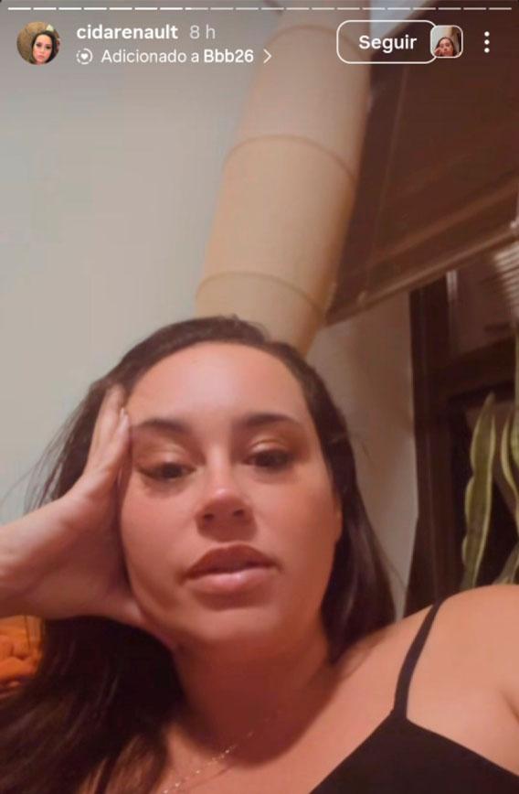 cida renault nos stories do instagram