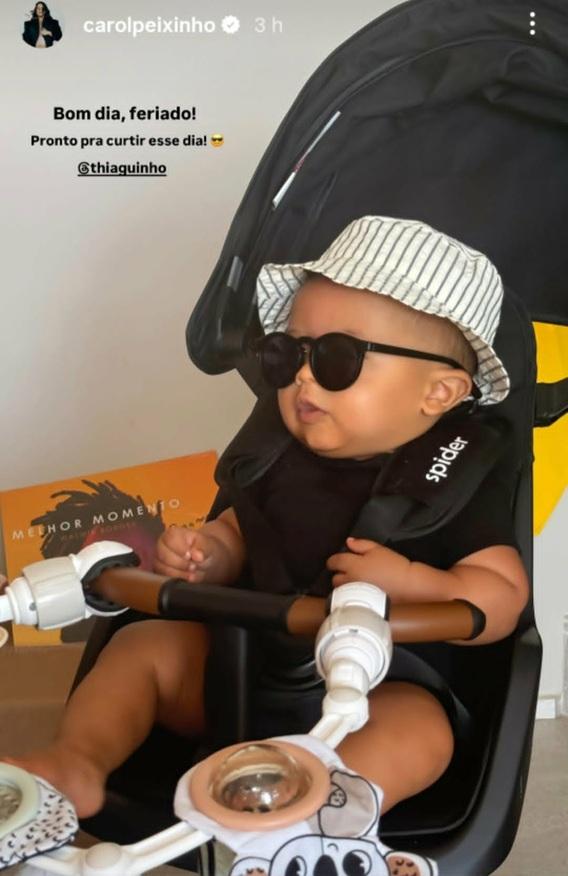 Bento, filho da Carol Peixinho e Thiaguinho 