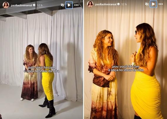 Paolla Oliveira e Shakira