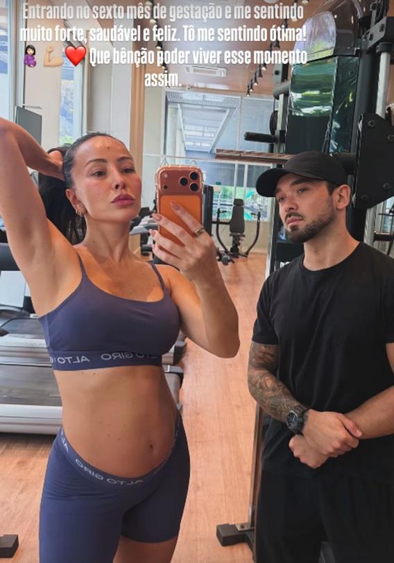 Sabrina Sato conta que está se sentindo ótima no sexto mês de gestação
