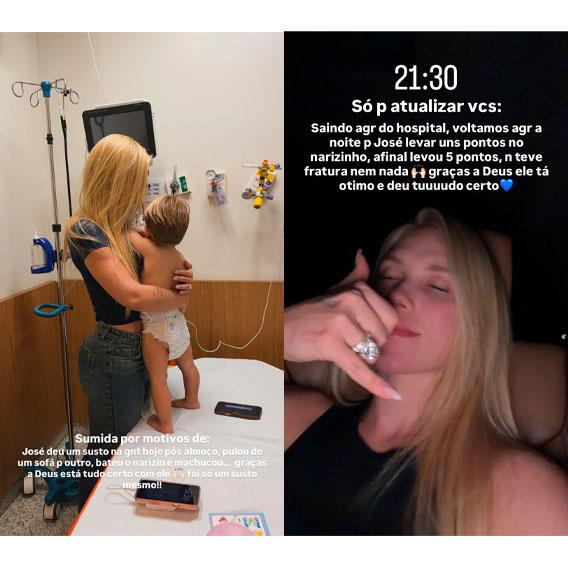 virginia tranquiliza os fãs nos stories